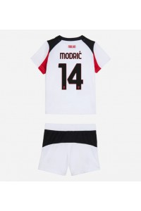 Fotbalové Dres AC Milan Luka Modric #14 Dětské Venkovní Oblečení 2025-26 Krátký Rukáv (+ trenýrky)